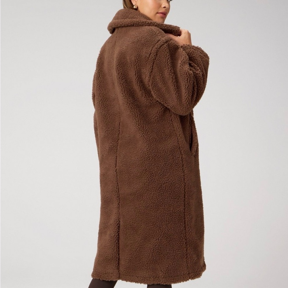 Fabletics Warm Brown Teddy Jacket - image 4